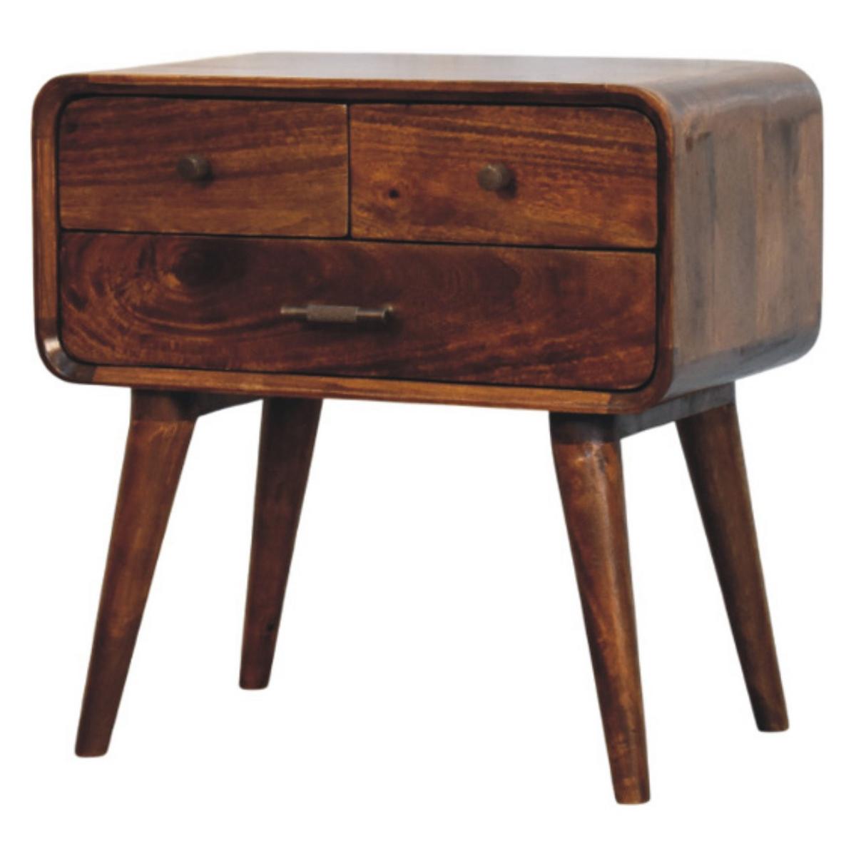 NACHTTISCH Avora - Braun, Holz (35/55/55cm) - Artisan Furniture