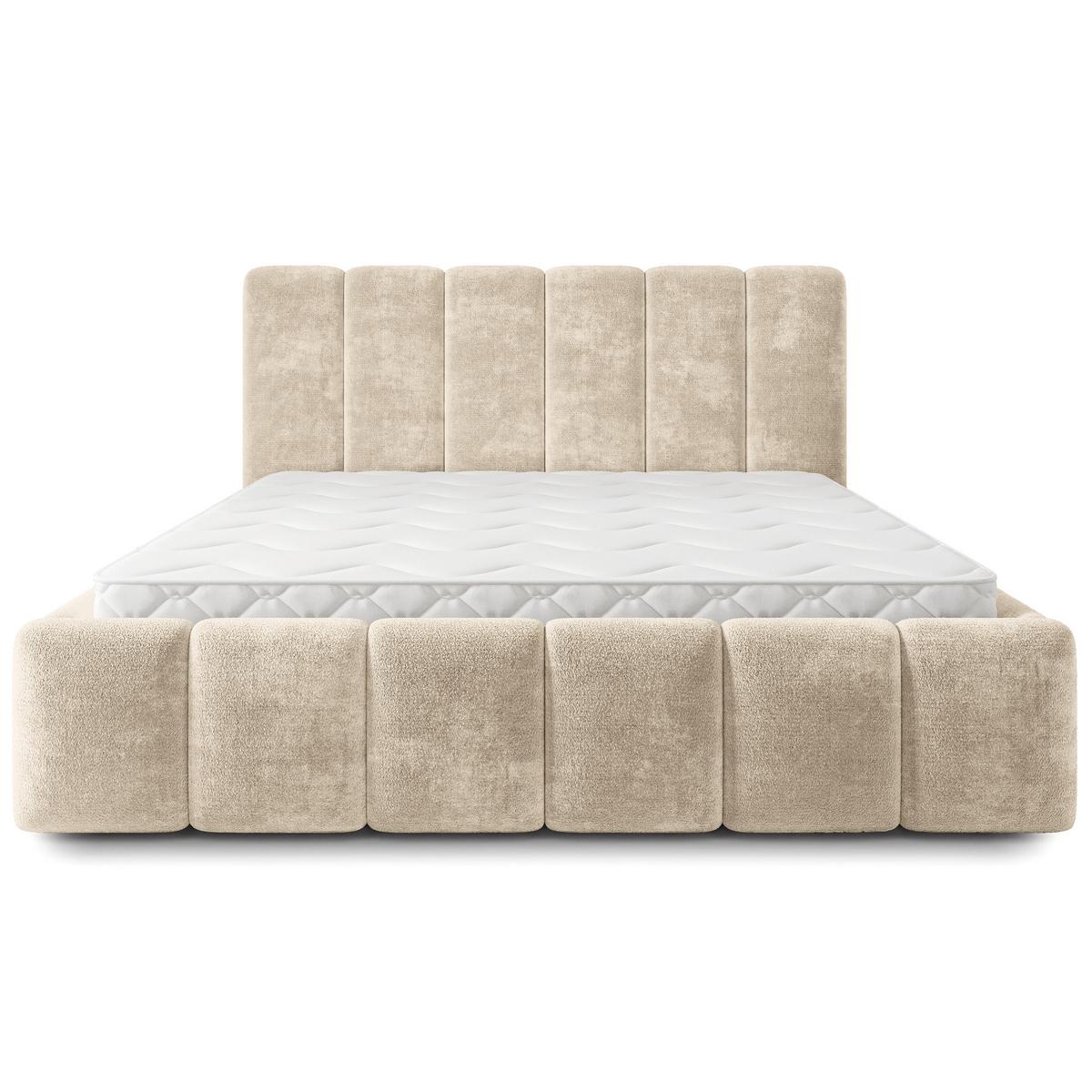 POLSTERBETT ATTORA LM 200x200 cm mit Bettkästen - Creme - Creme, Holz (200/200cm) - MASSENO