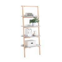 BÜCHERREGAL Grau-Natur - Naturfarben/Grau, Holz/Holzwerkstoff (65/169/39cm) - SoBuy
