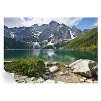 FOTOTAPETE 312x219 cm - Bergsee - Grün, Textil (312/219cm) - Wallfluent