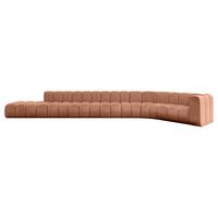ECKSOFA modulares Sofa Tilmo-L3 - 581x194x70 cm Apricot - Koralle, Holzwerkstoff/Textil (581/194cm) - ALTDECOR