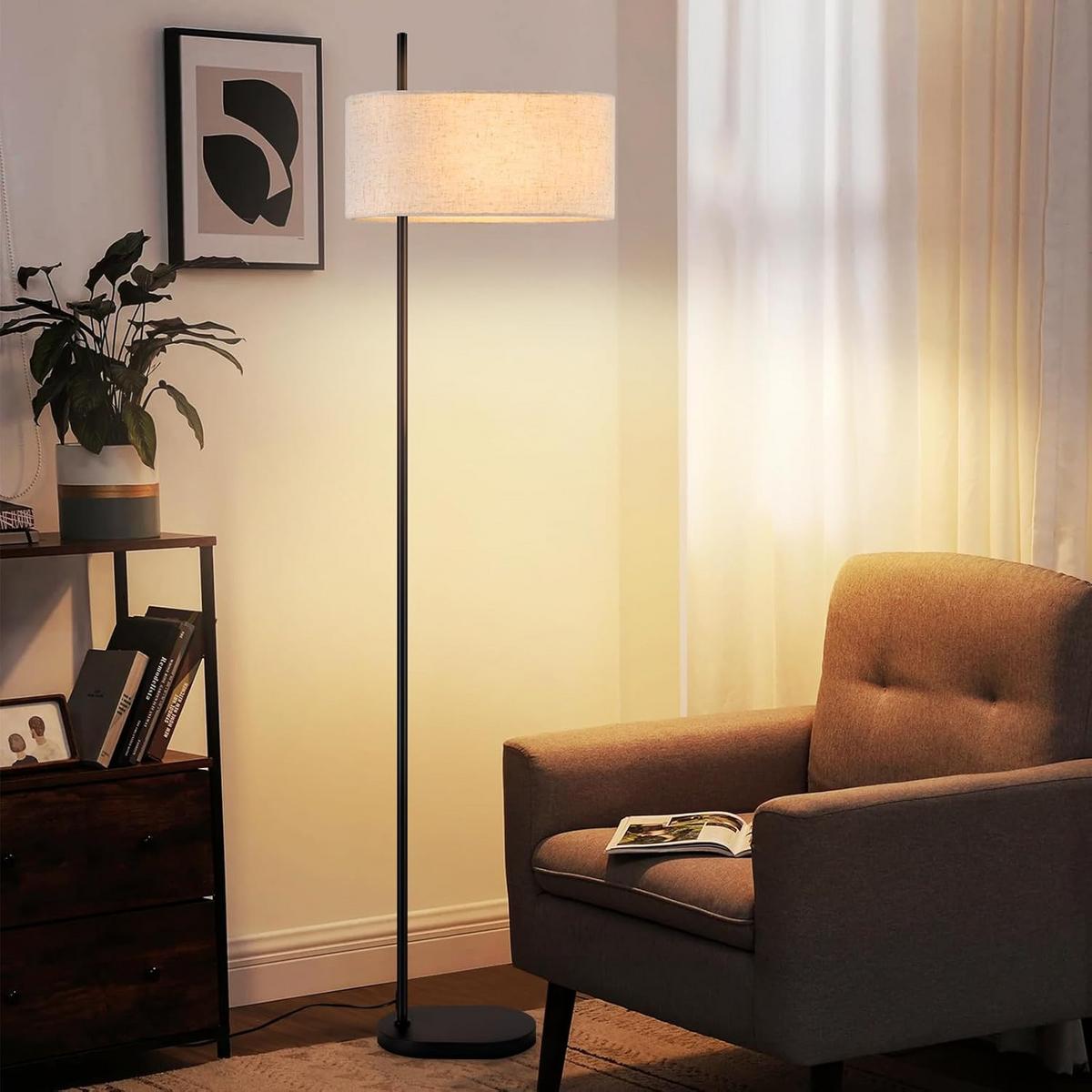 STEHLAMPE Xyvva 21.2/155.0/40.0 cm - Schwarz, Metall (40/21.2/155cm) - ZMH