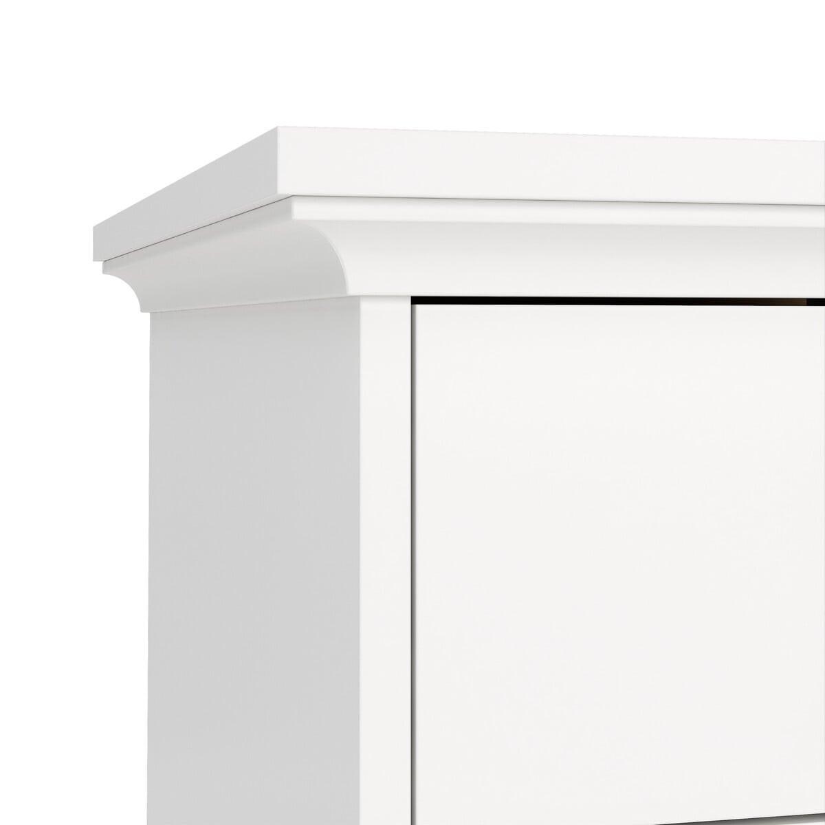 SCHREIBTISCH mit 3 Schubladen weiß sofia 130/61,6/73,9 cm - Weiß, Holzwerkstoff (62.8/61.6/73.9cm) - Calicosy