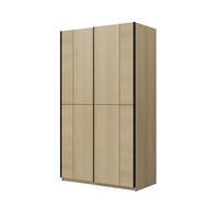 SCHWEBETÜRENSCHRANK LUBERO 120/210/60 cm 3-türig Eiche Lindberg - Eichefarben, Holzwerkstoff (120/210/60cm) - MASSENO