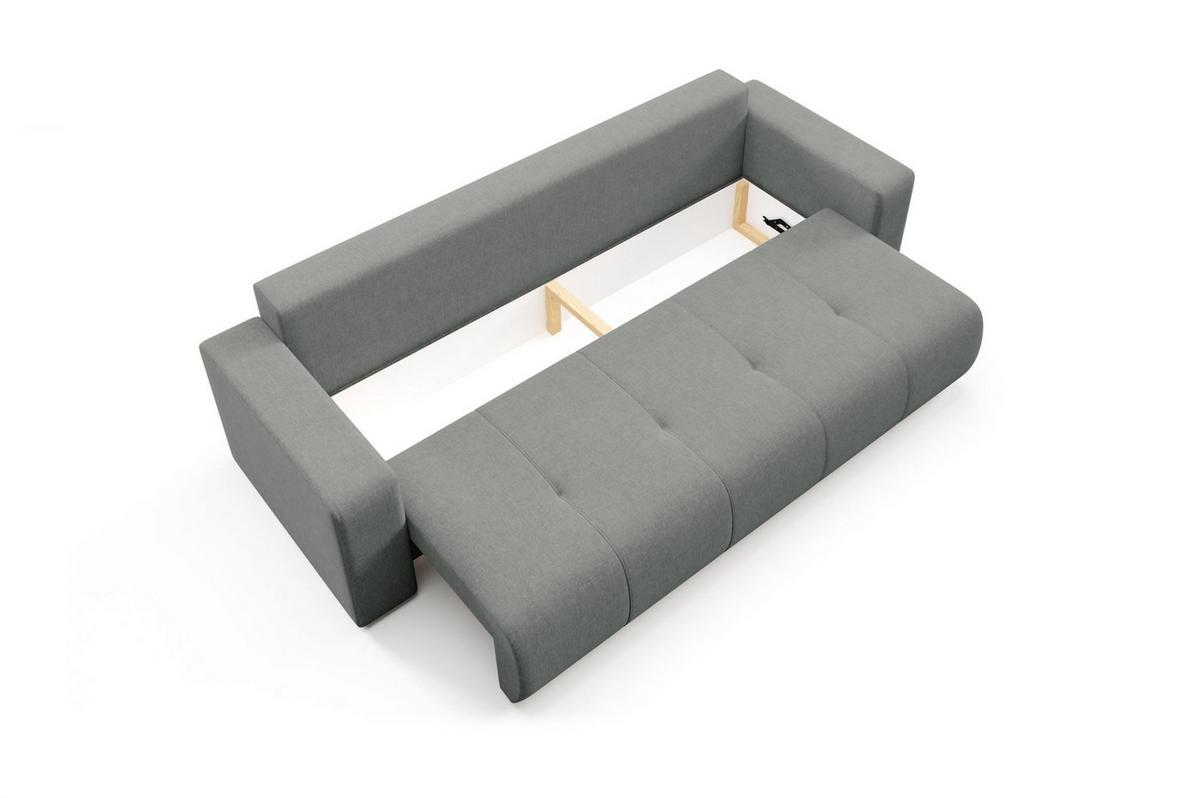 SCHLAFSOFA Augusto - Grau, Holzwerkstoff/Textil (244/82/102cm) - Fun Möbel