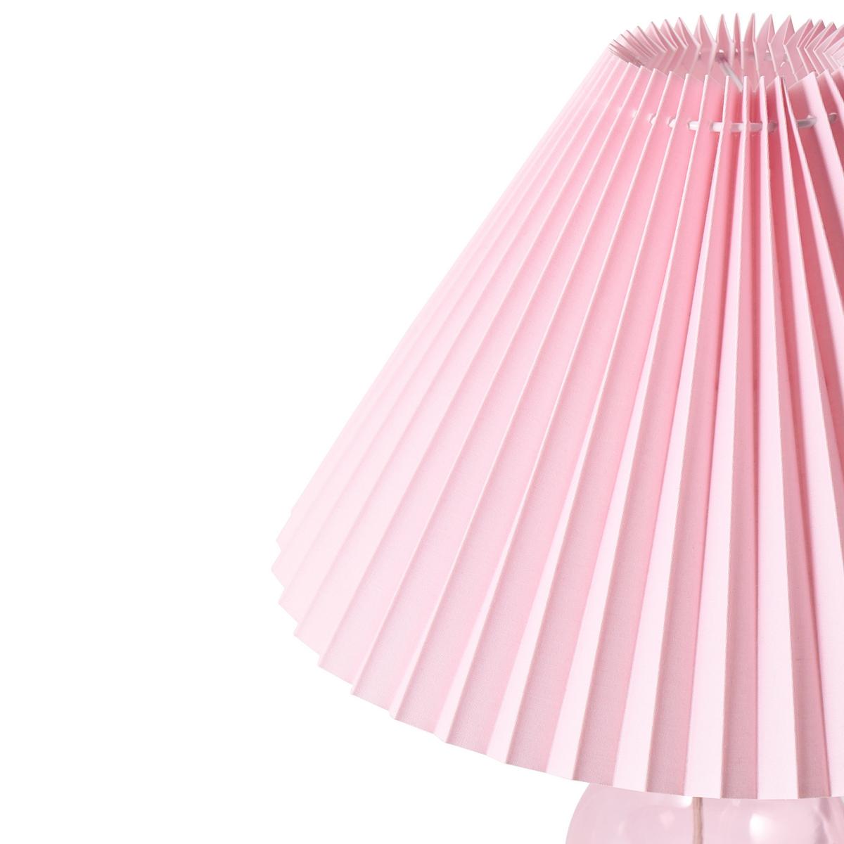 TISCHLAMPE Glas Rosa Sengwa - Pink, Glas (36/36/54cm) - Beliani