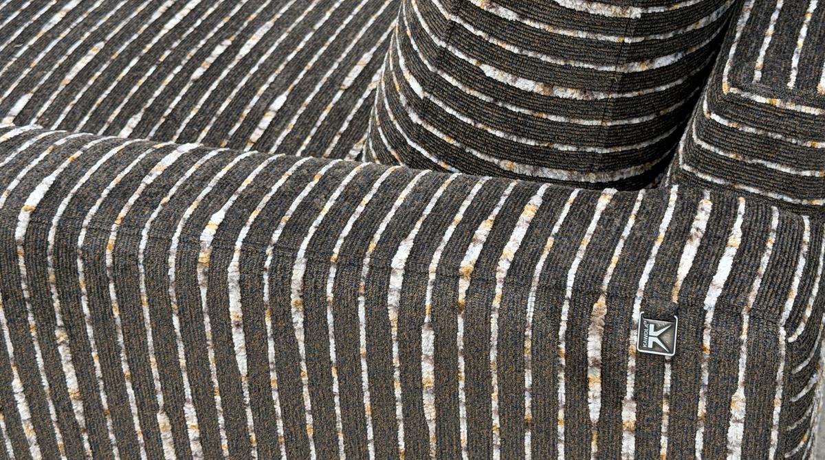 BIG SOFA MARLIN Braun Flachgewebe - Schwarz/Braun, Kunststoff/Textil (262/80/168cm) - KAWOLA