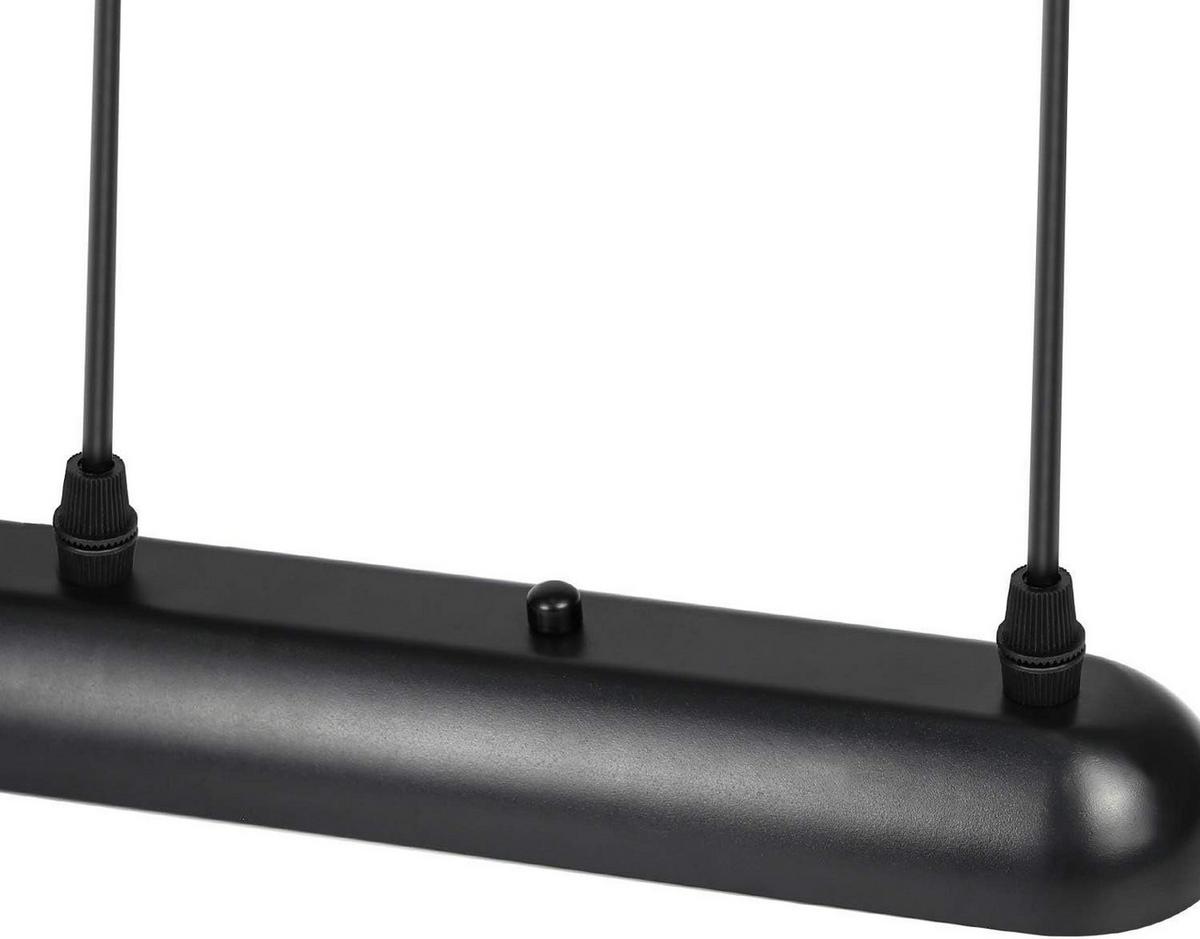PENDELLEUCHTE Walburga 3-flammig 50/15/144 cm - Schwarz, Metall (50/15/144cm) - Nettlife