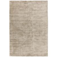 VISKOSETEPPICH handgewebt BARI, einfarbig, Taupe, 120 x 170 cm - Beige, Textil (120/170cm) - KADIMA DESIGN
