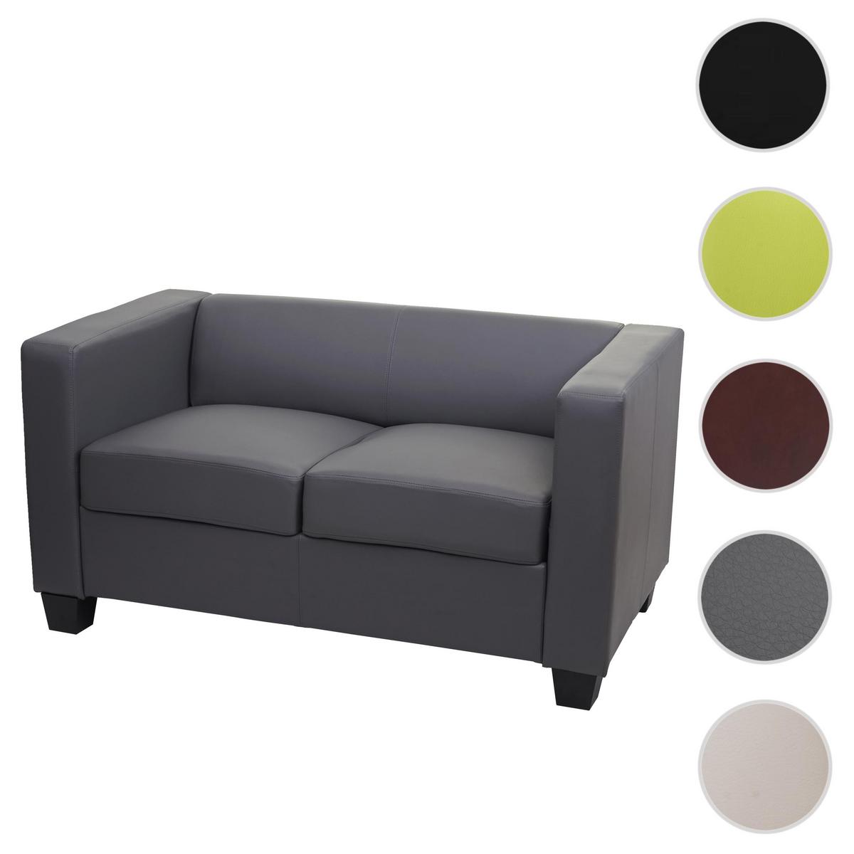 2-SITZER-SOFA Grau - Hellgrün/Grau, Textil (137/70/75cm) - MCW