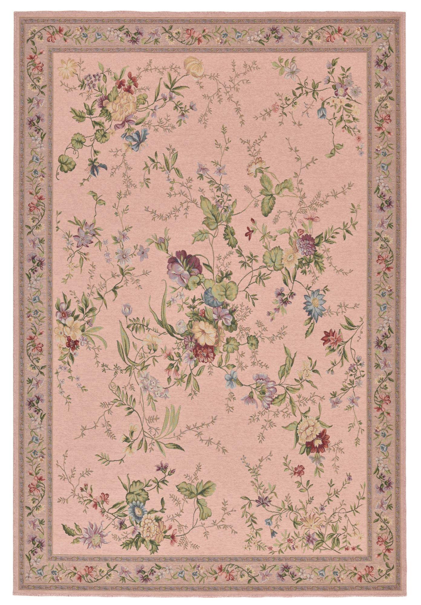 FLACHWEBTEPPICH Flomi 60x90 cm - Rosa, Textil (60/90cm) - THEKO