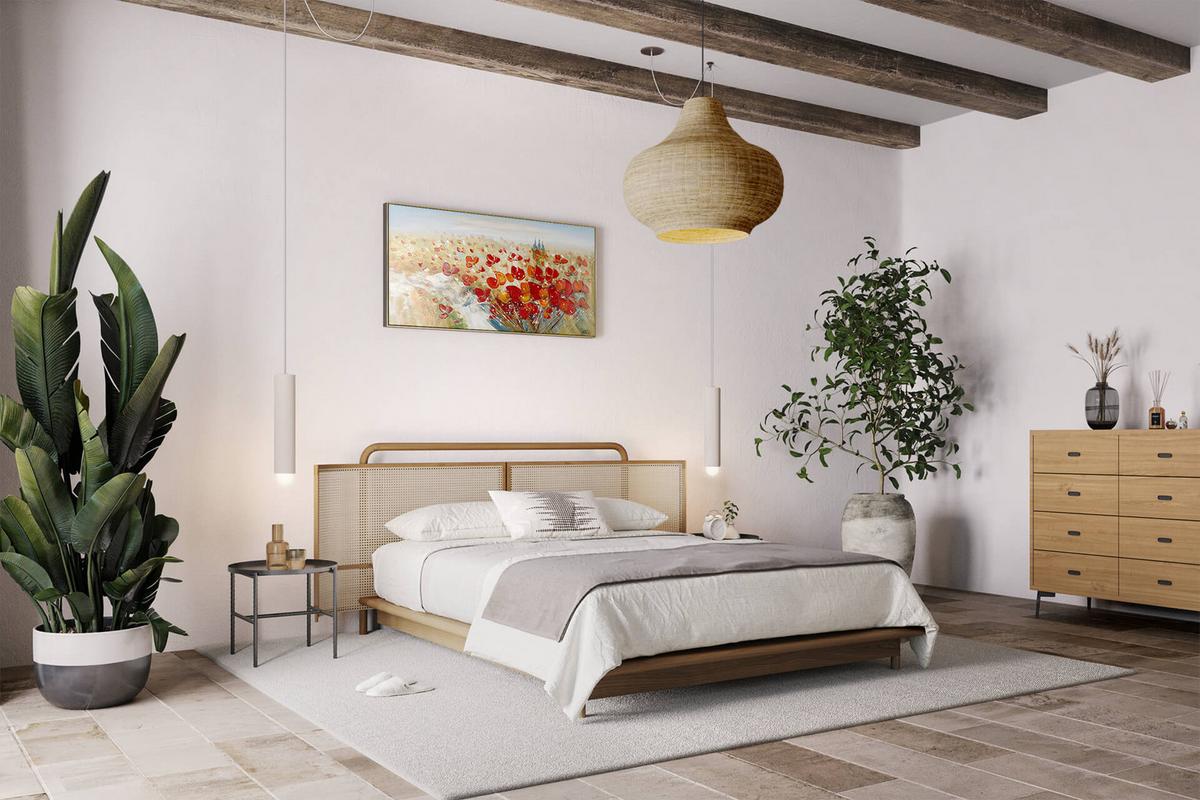 ÖLGEMÄLDE 120/60 cm - Beige/Rot, Holz/Textil (120/60cm) - KUNSTLOFT