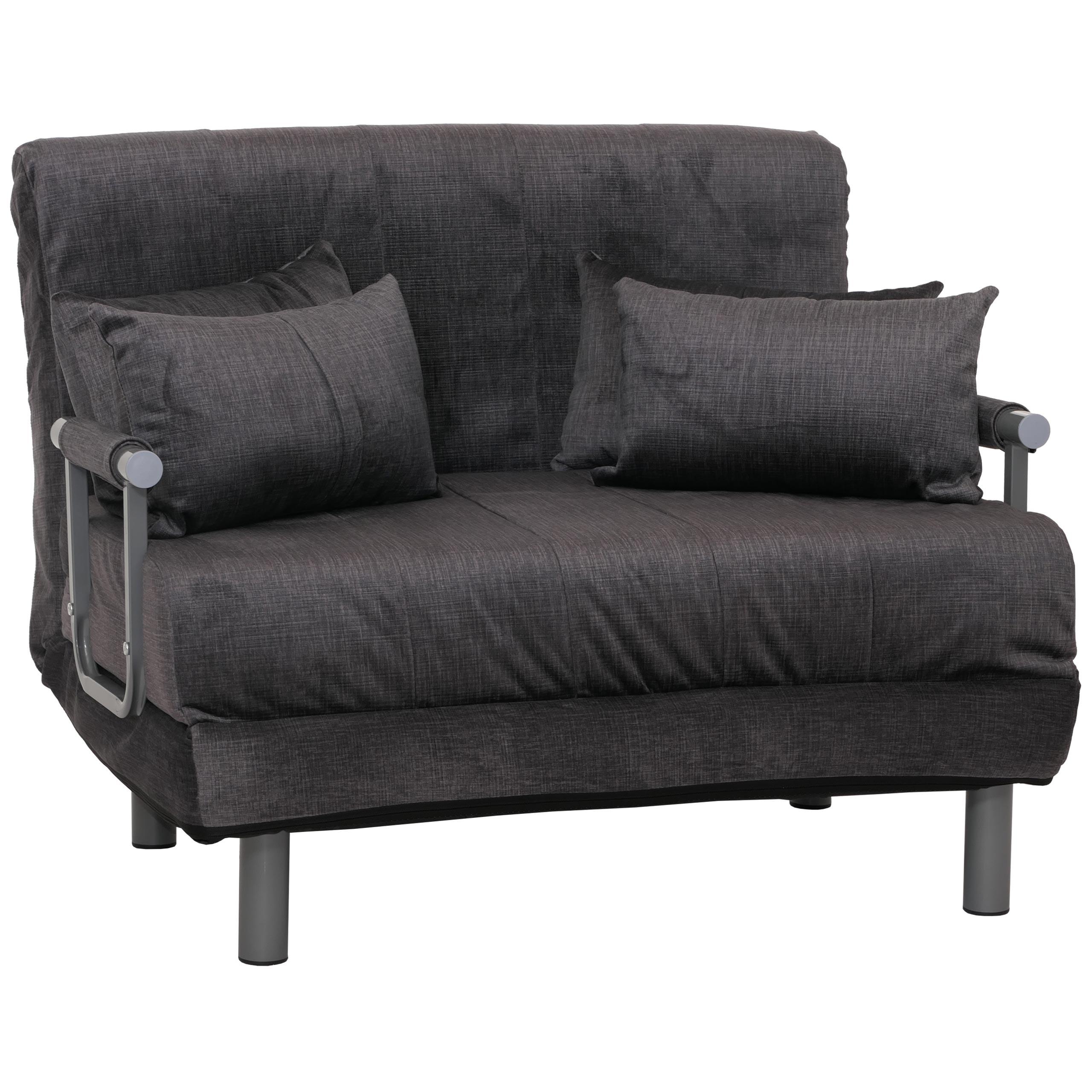 SCHLAFSESSEL Anthrazit - Anthrazit, Textil (105/80/190cm) - MCW