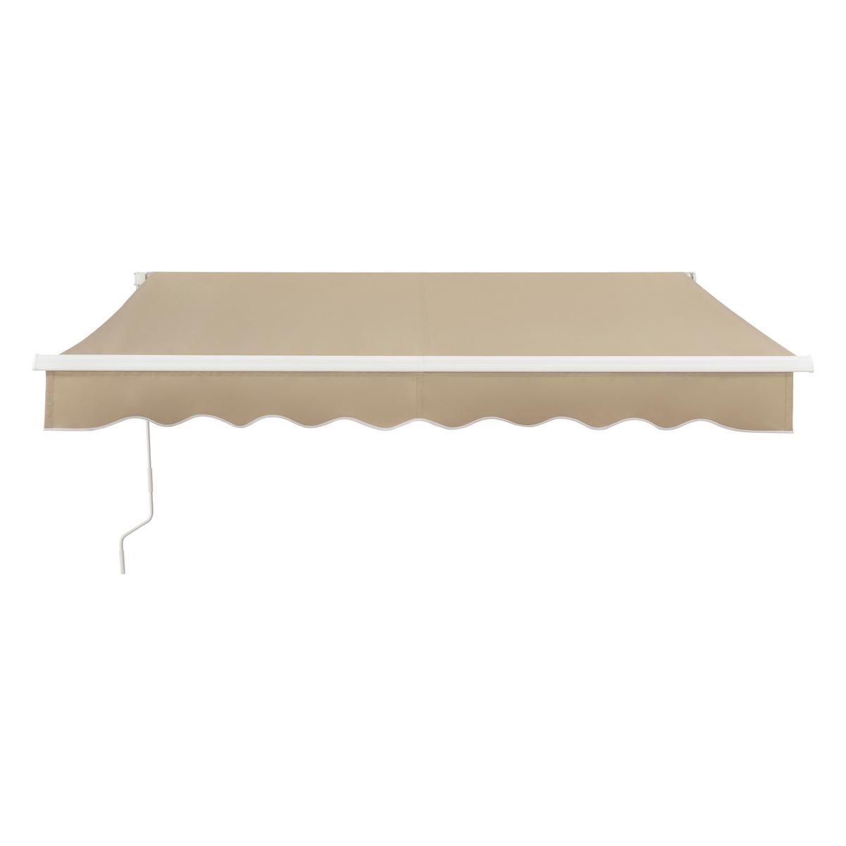 GELENKARMMARKISE Bitonto - Beige, Textil/Metall (250/0.1/200cm) - [en.casa]