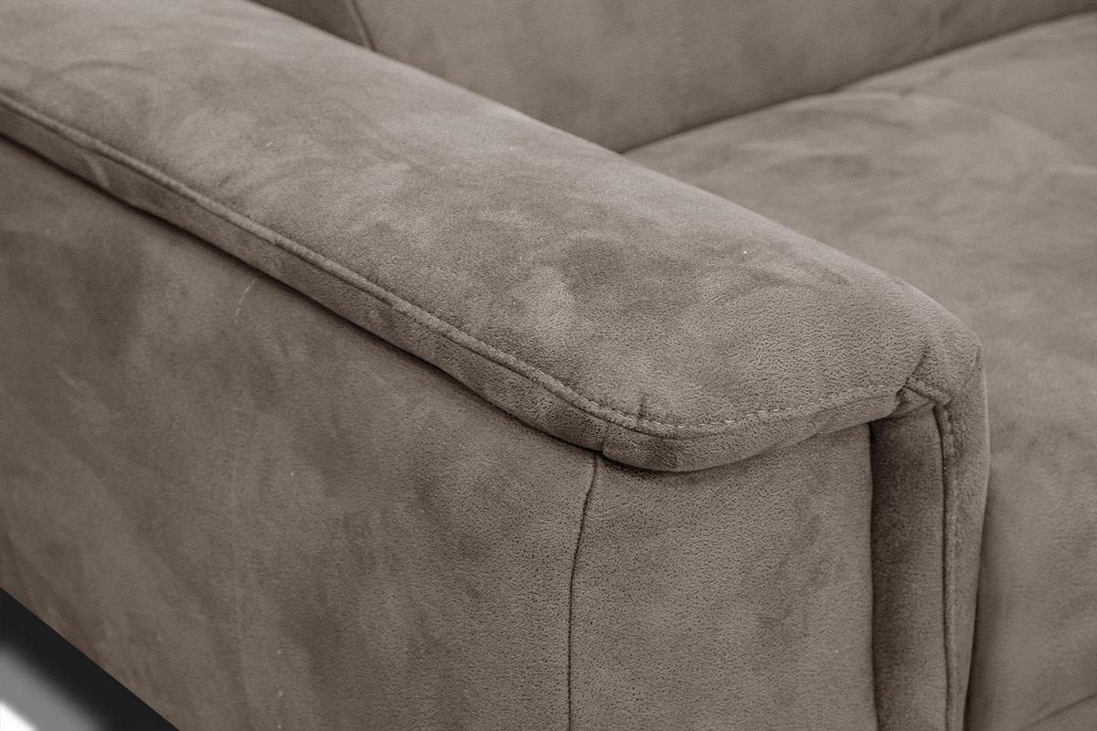 ECKSOFA FIERO 4-Sitzer, beige - Beige/Schwarz, Holzwerkstoff/Textil (288/170cm) - Wozimo