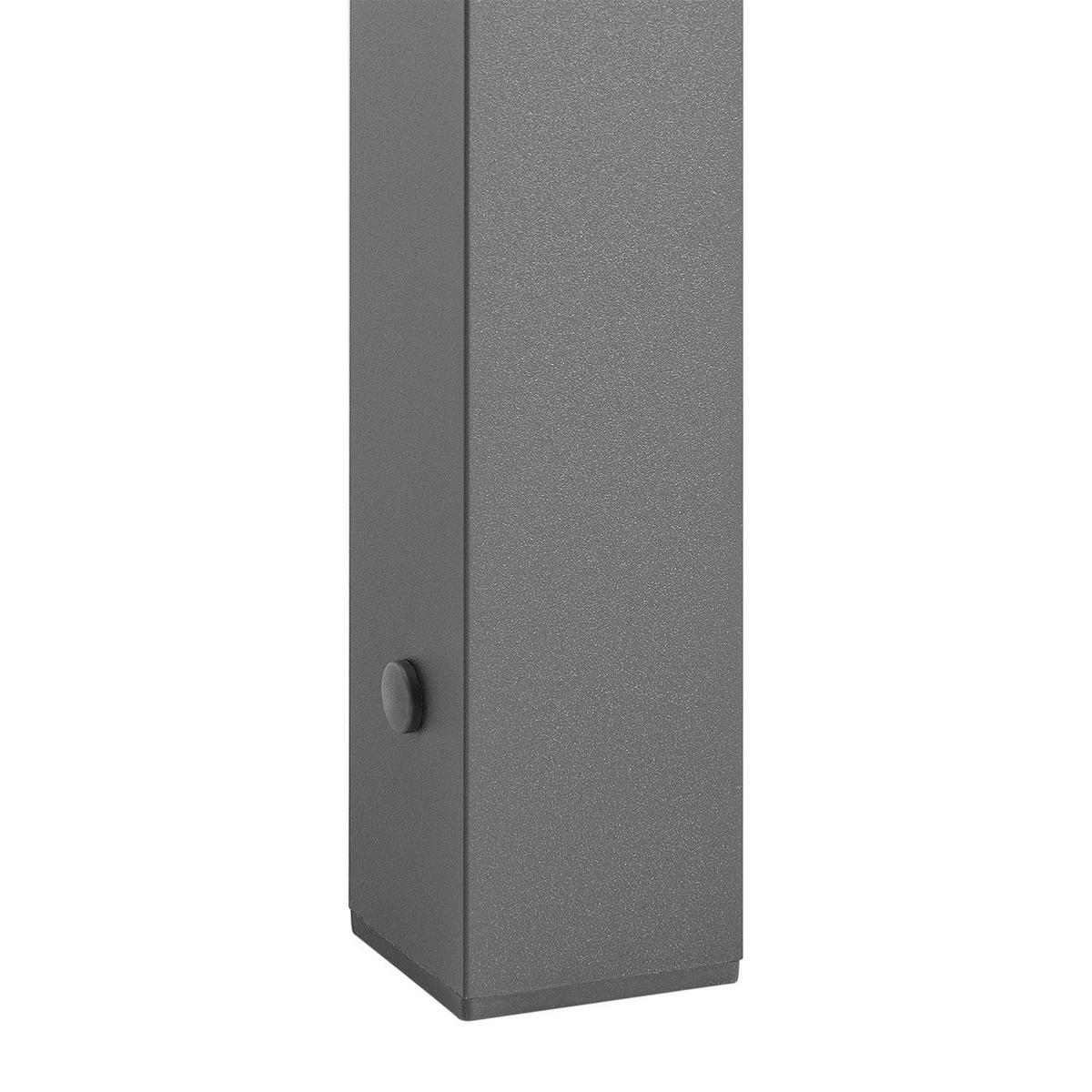 GARTENTISCH Laki grau 80x80x75 cm - Grau, Metall (80/80/75cm) - Juskys