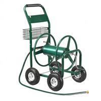 WASSERSCHLAUCHTROMMELWAGEN Grün - Grün, Metall (95/113/62cm) - COSTWAY