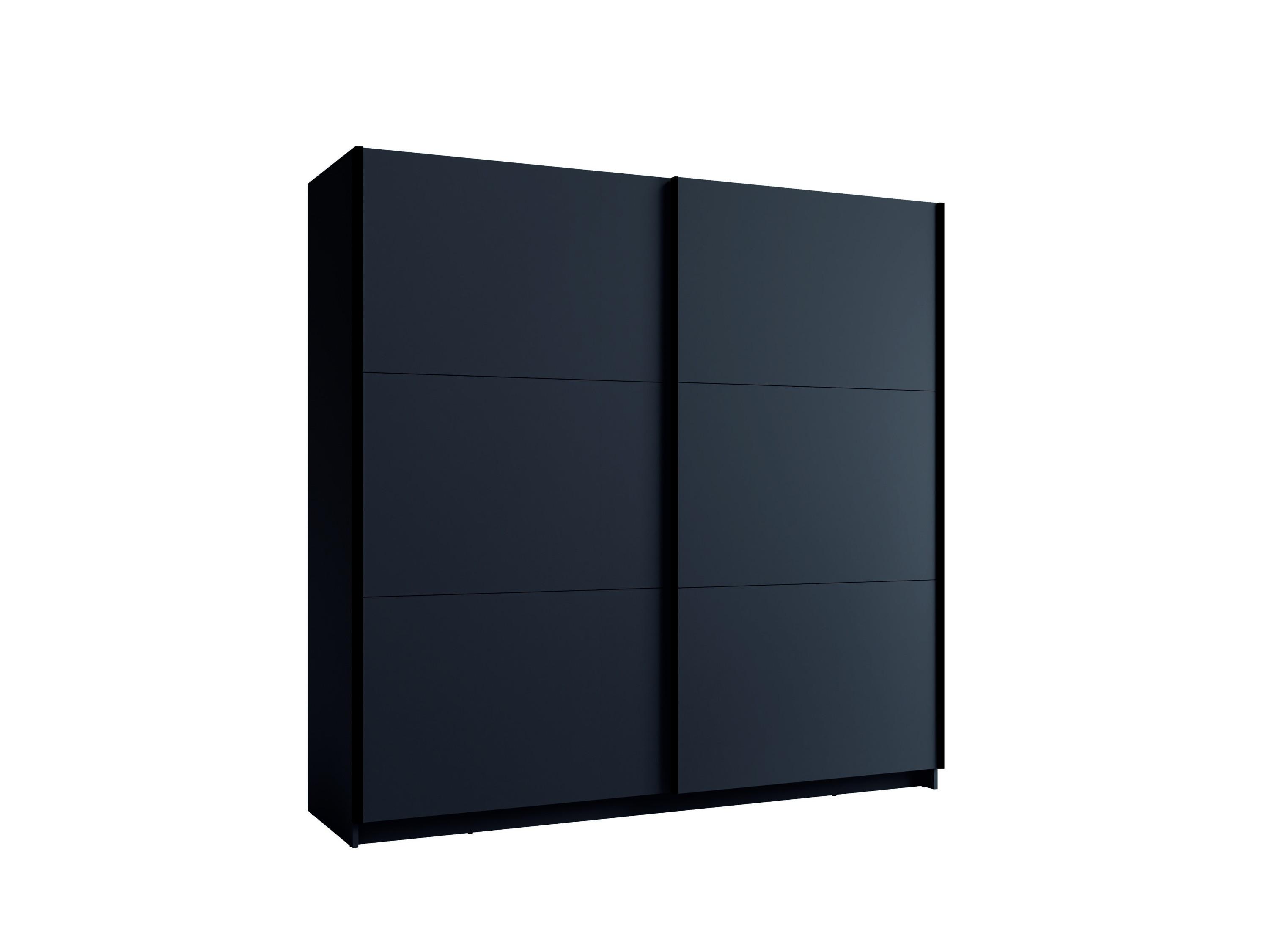 KLEIDERSCHRANK Graphit 201/207/55 - Graphitfarben, Holzwerkstoff (201/207/55cm) - RAUMHIRSCH FURNITURE