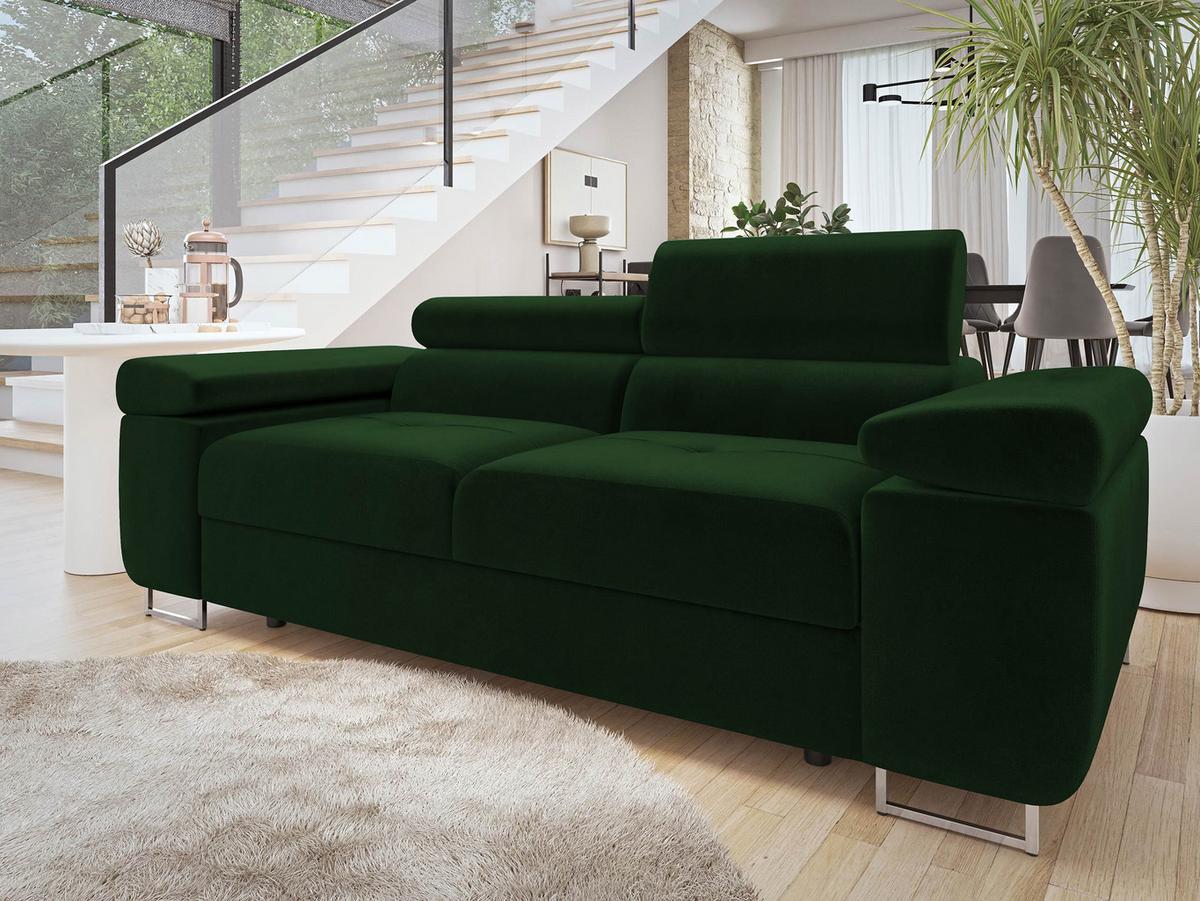 SOFA Torezio 2 - Grün, Holz/Textil (198/90/102cm) - MIRJAN24