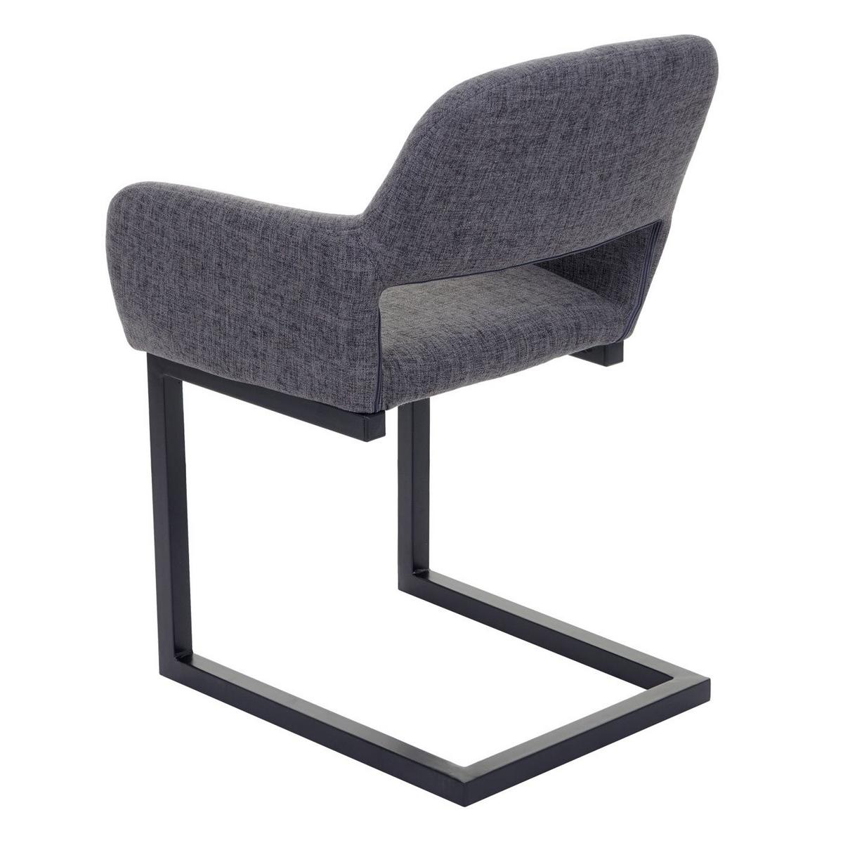 ESSZIMMERSTUHL Anthrazit - Anthrazit/Grau, Textil (58/80/55cm) - MCW