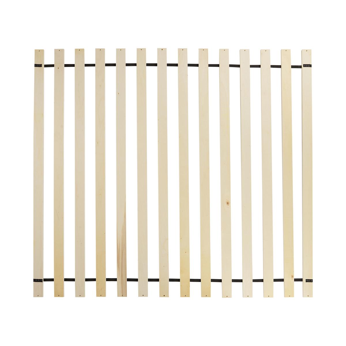 BETT mit Lattenrost 160/200 cm Hellbraun Boussicourt - Hellbraun/Schwarz, Holz (160/200cm) - Beliani
