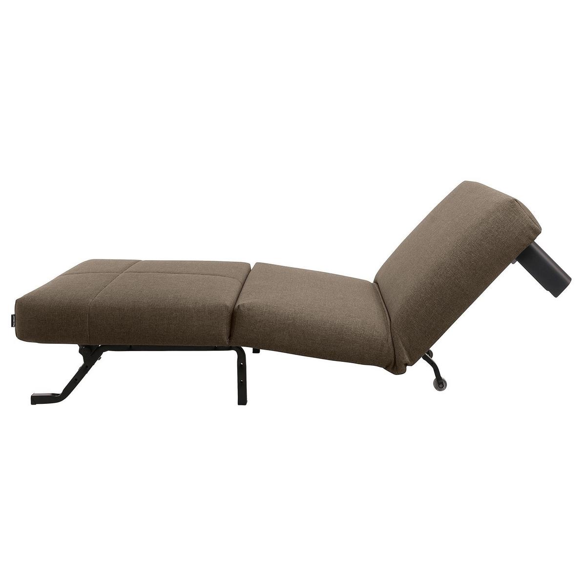 FALTSESSEL Kalomira Bezug Flachgewebe Metall schwarz / sahara - Sahara, Kunststoff (100/85/85cm) - 58aufmkessel