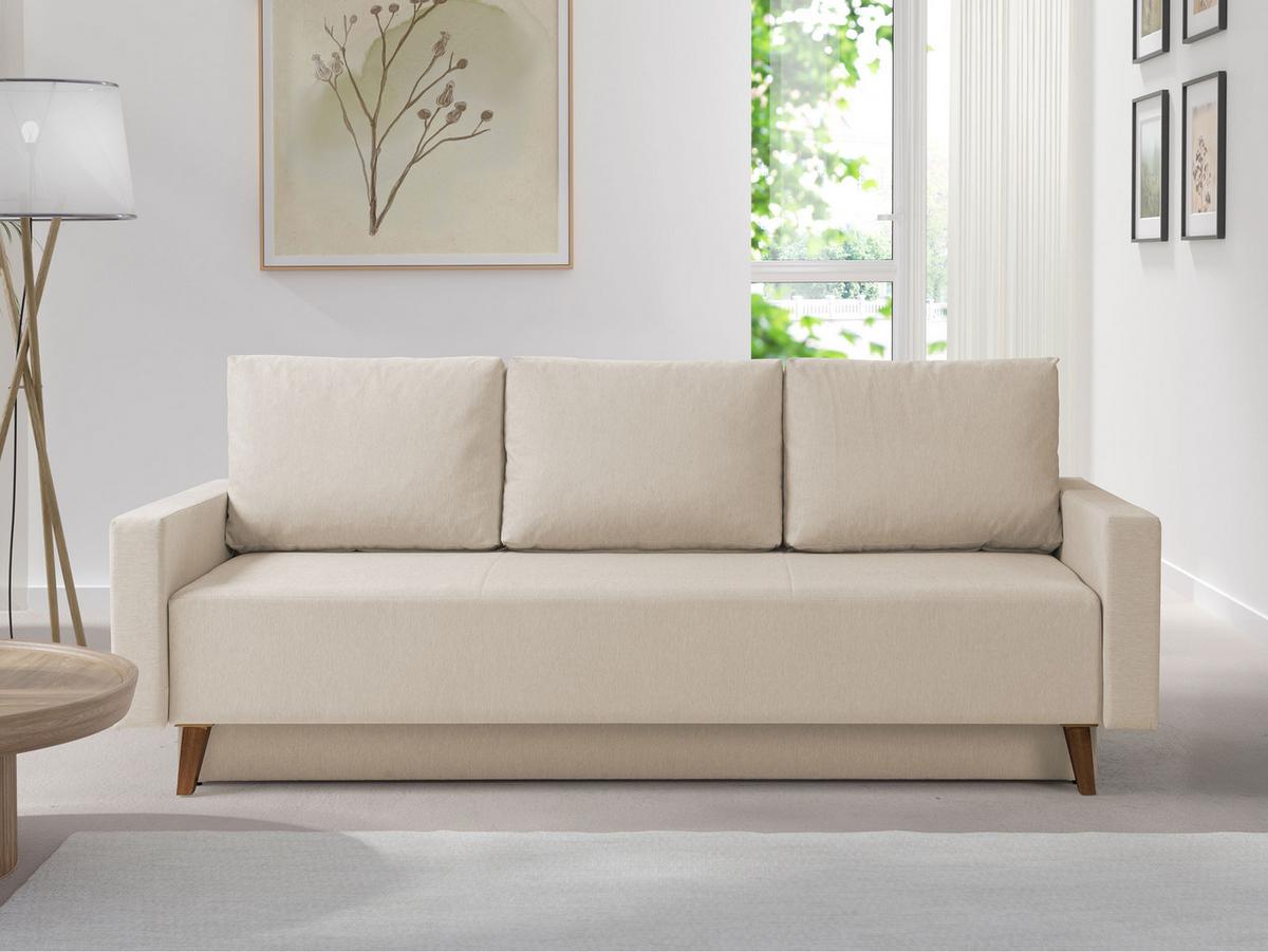 SCHLAFSOFA Oviedo - Naturfarben, Holz/Kunststoff (215/86/95cm) - MIRJAN24