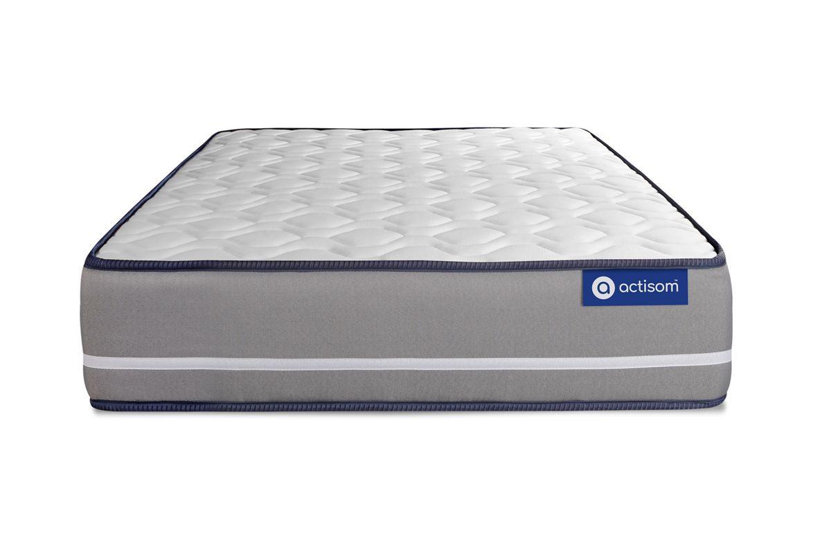BETT Actiflex pur Taschenfederkern 80 x 200 cm h3 - Kit Bettgestell Grau - Beige/Grau, Karton/Holz (80/200cm) - ACTISOM