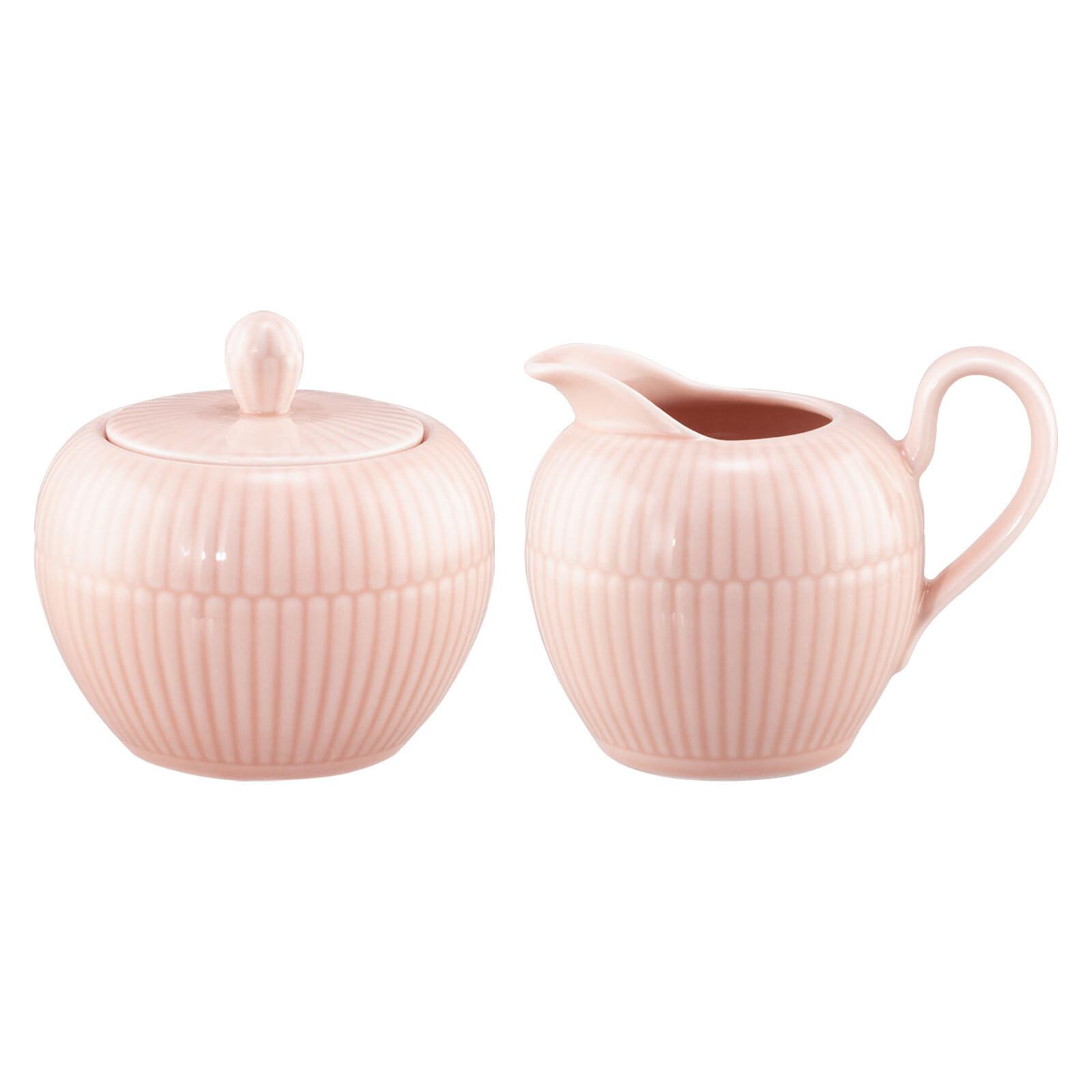 MILCH- & ZUCKER-SET Amina Rosé 2-tlg. - Rosa, Keramik (1/2cm) - Seltmann Weiden