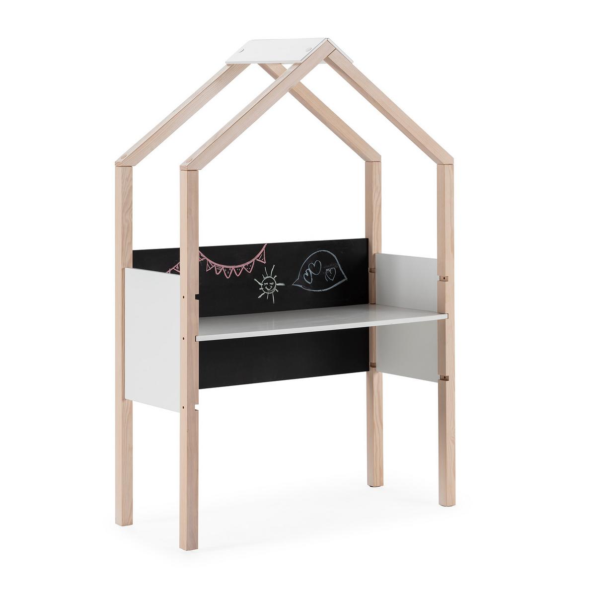SCHREIBTISCH Roxana Weiß 100/40/155 cm - Weiß, Holz (40/155/100cm) - Calicosy