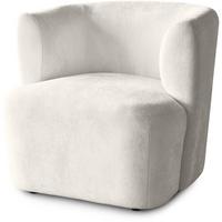 SESSEL Nori beige velour - Beige/Schwarz, Kunststoff/Textil (75/68/72cm) - Beautysofa