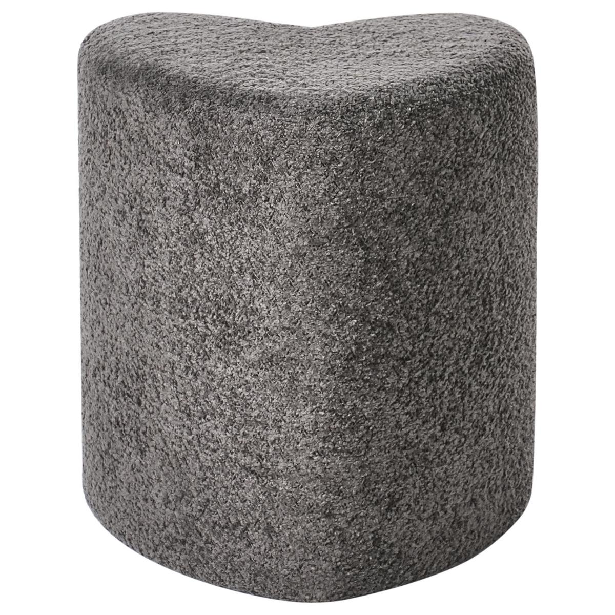 POUF Dunkelgrau Scotia - Dunkelgrau, Textil (40/44/33cm) - Beliani