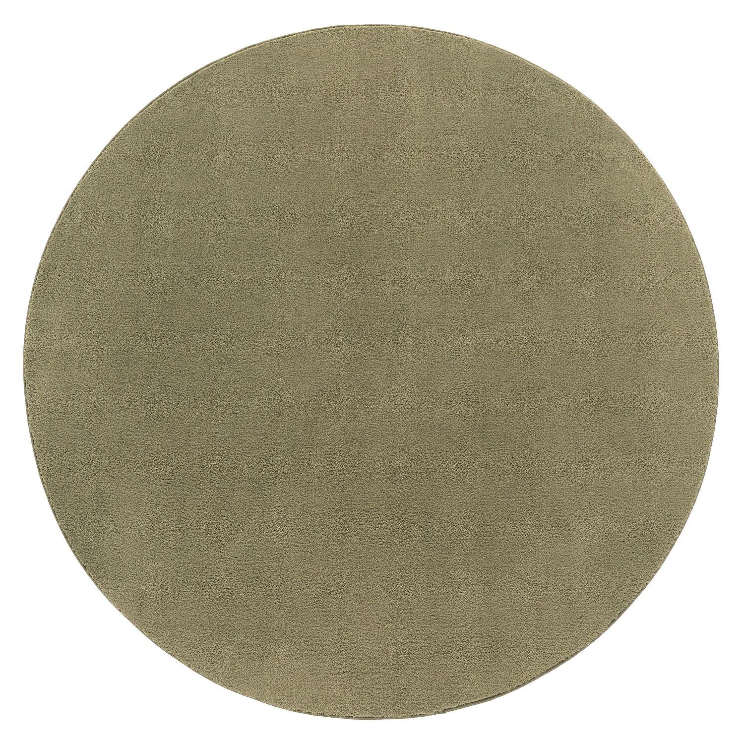 HOCHFLORTEPPICHE Grün Ø 200 cm - Grün, Kunststoff (200/200cm) - TT Home