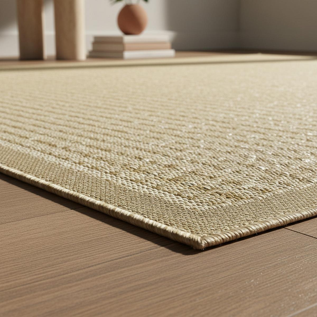 TEPPICH Outdoor DAFNE in Beige, einfarbig, 140 x 200 cm - Beige, Textil (200/140cm) - KADIMA DESIGN