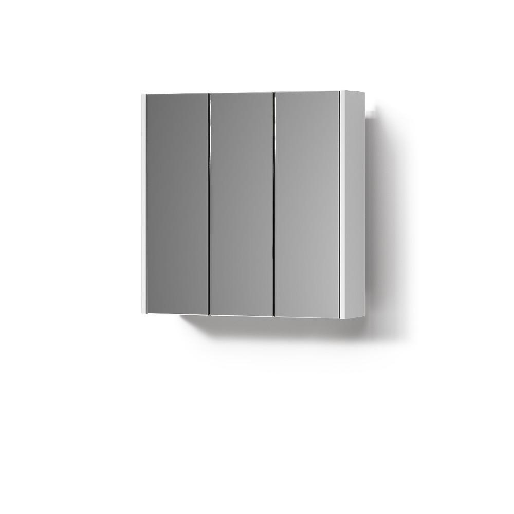 BADSPIEGELSCHRANK Savuto Weiß 67.4 x 68 cm - Weiß, Holzwerkstoff (67.4/68/17cm) - Livinity®