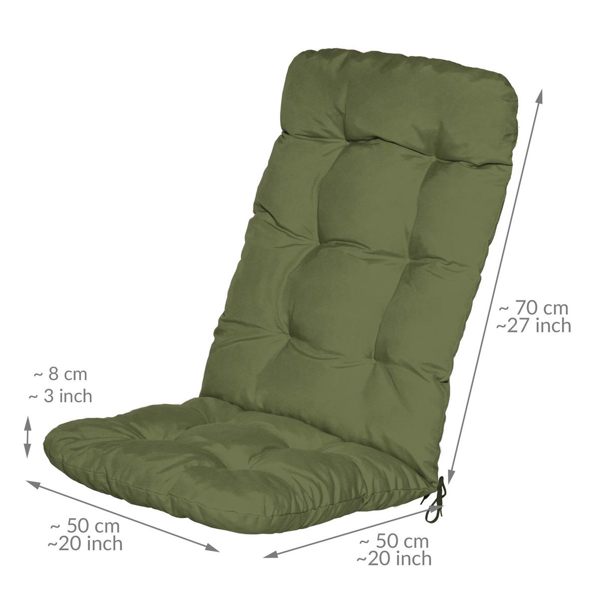 HOCHLEHNER Flair HL 120x50x8cm Olivgrün (2tlg) - Olivgrün, Textil (50/120cm) - Beautissu 