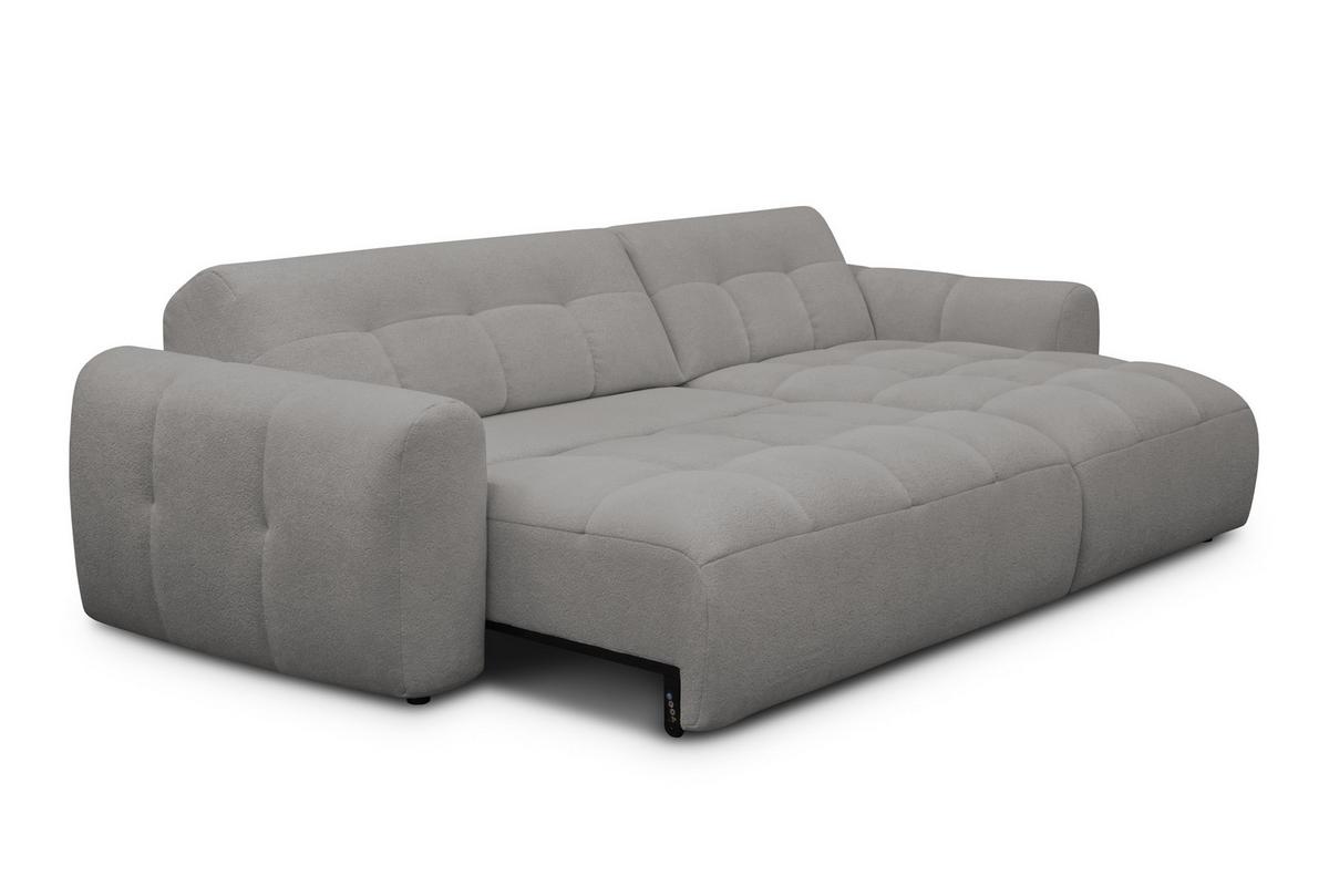 ECKSOFA LUMERO 4-Sitzer RECHTS, taupe - Taupe/Schwarz, Holz/Textil (275/166cm) - Courtois Laville