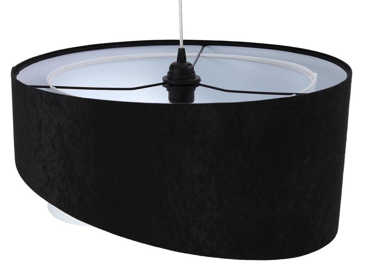 HÄNGELEUCHTE Schwarz 50/23 cm - Weiß, Kunststoff (50/1.3/23cm) - ONZENO