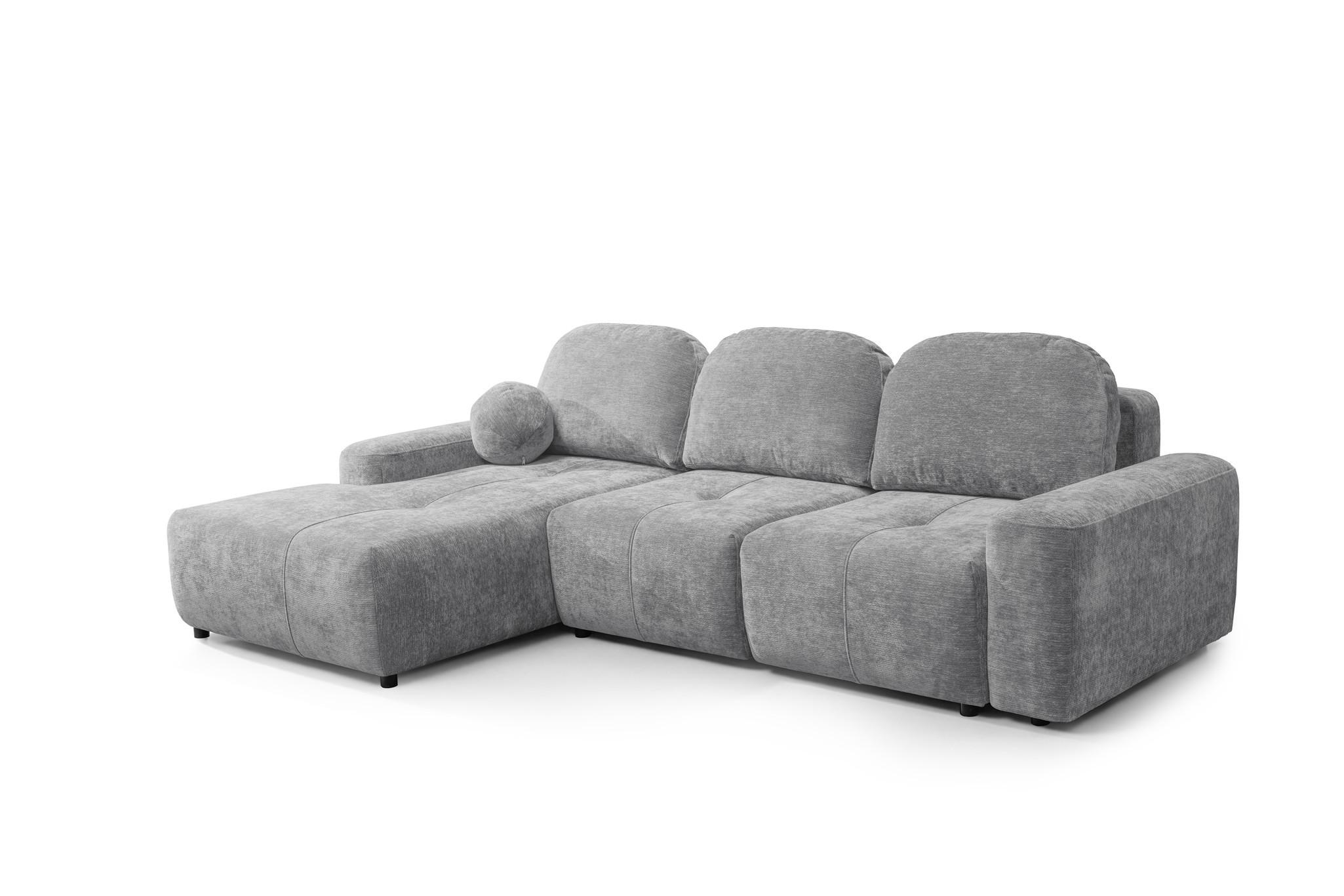 ECKSOFA Argos In Vibe - Grau, Holzwerkstoff/Textil (170/267cm) - Fun Möbel