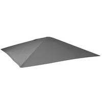 ERSATZ-BEZUG FÜR SONNENSCHIRM Anthrazit - Anthrazit, Textil (490/490cm) - MCW