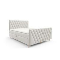 BOXBETT Carlito Premium - Weiß, Holzwerkstoff/Textil (120/200cm) - Fun Möbel