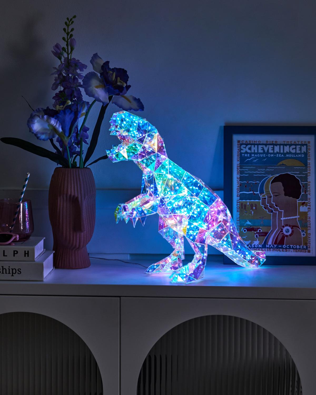 LED-DEKORATION Dinosaurier Bunt Tarjanex - Multicolor, Kunststoff (55/15/38cm) - Beliani