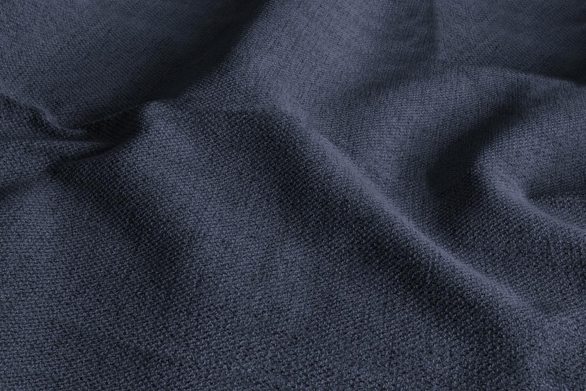 ECKSOFA VERONA 3-Sitzer links, Marineblau - Blau/Schwarz, Holz/Textil (224/173cm) - Courtois Laville