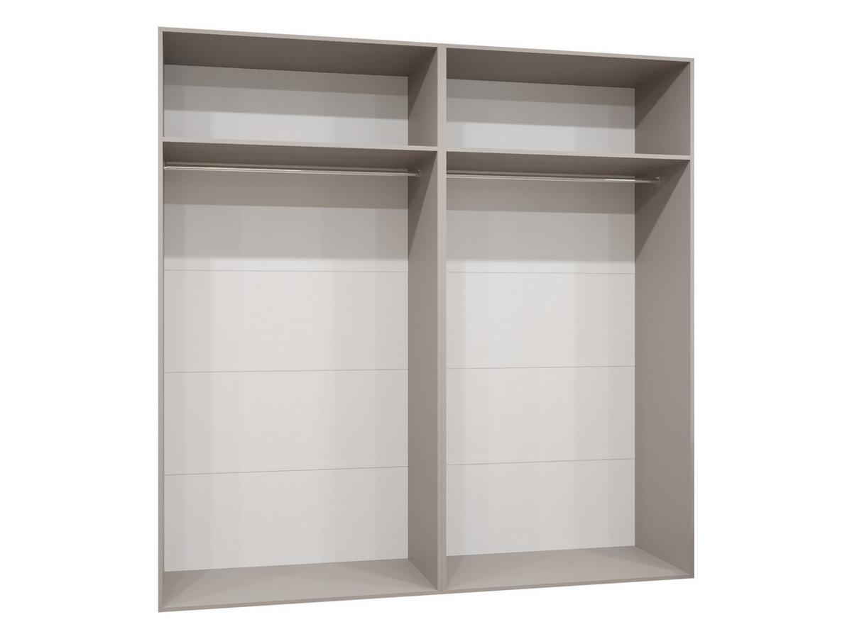 DREHTÜRENSCHRANK Mila II 200 - Goldfarben/Nussbaumfarben, Holzwerkstoff/Kunststoff (200/202/52cm) - MIRJAN24