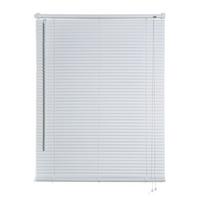 JALOUSIEN vinyl venetianische mit weißer Zugschnur 105x160 - Weiß, Kunststoff (105cm) - STORESDECO