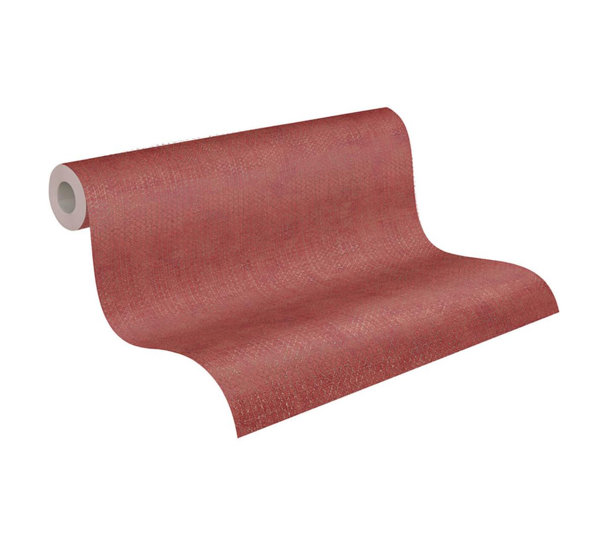VLIESTAPETE Rot 53/1005 cm - Rot, Textil (53/1cm) - KUNSTLOFT
