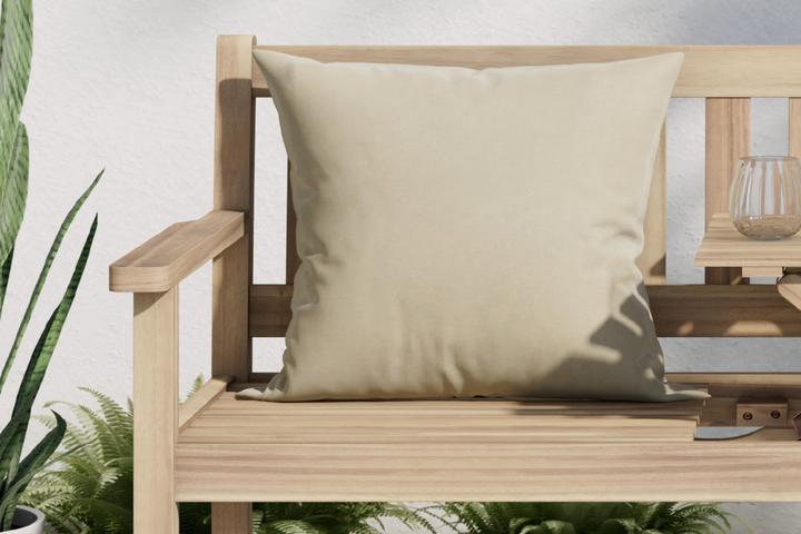 Gartenbank Echtholz Akazie massiv geölt eckig