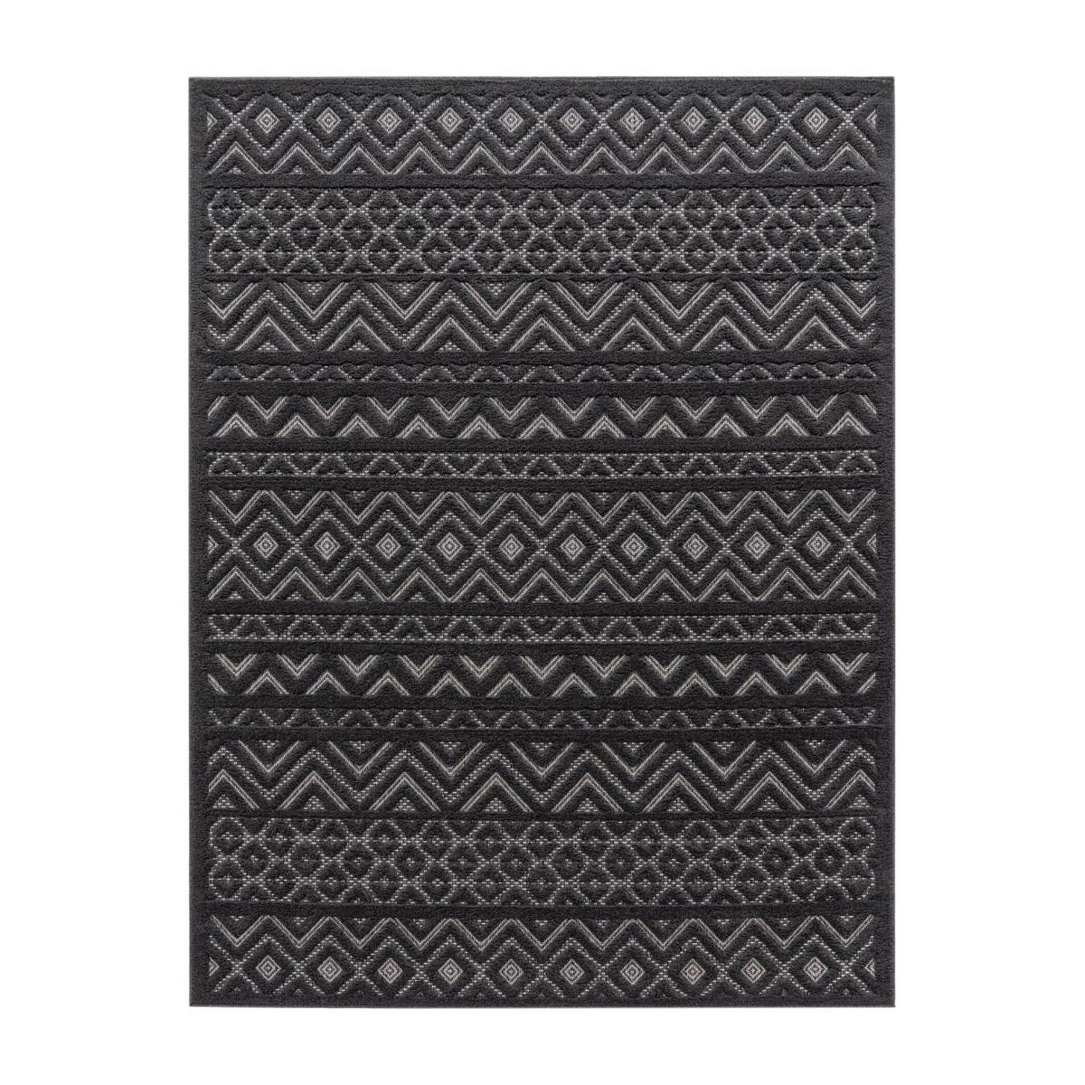 OUTDOORTEPPICH Boho Anthrazit 80 x 150 cm - Anthrazit, Kunststoff (80/150cm) - TT Home