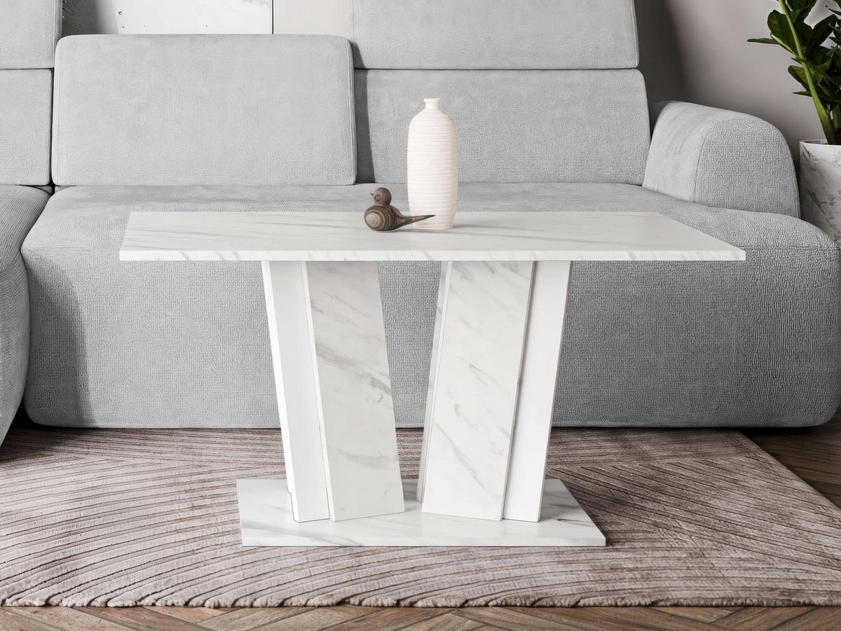 COUCHTISCH Doha II - Weiß, Holzwerkstoff (60/100/55cm) - MIRJAN24