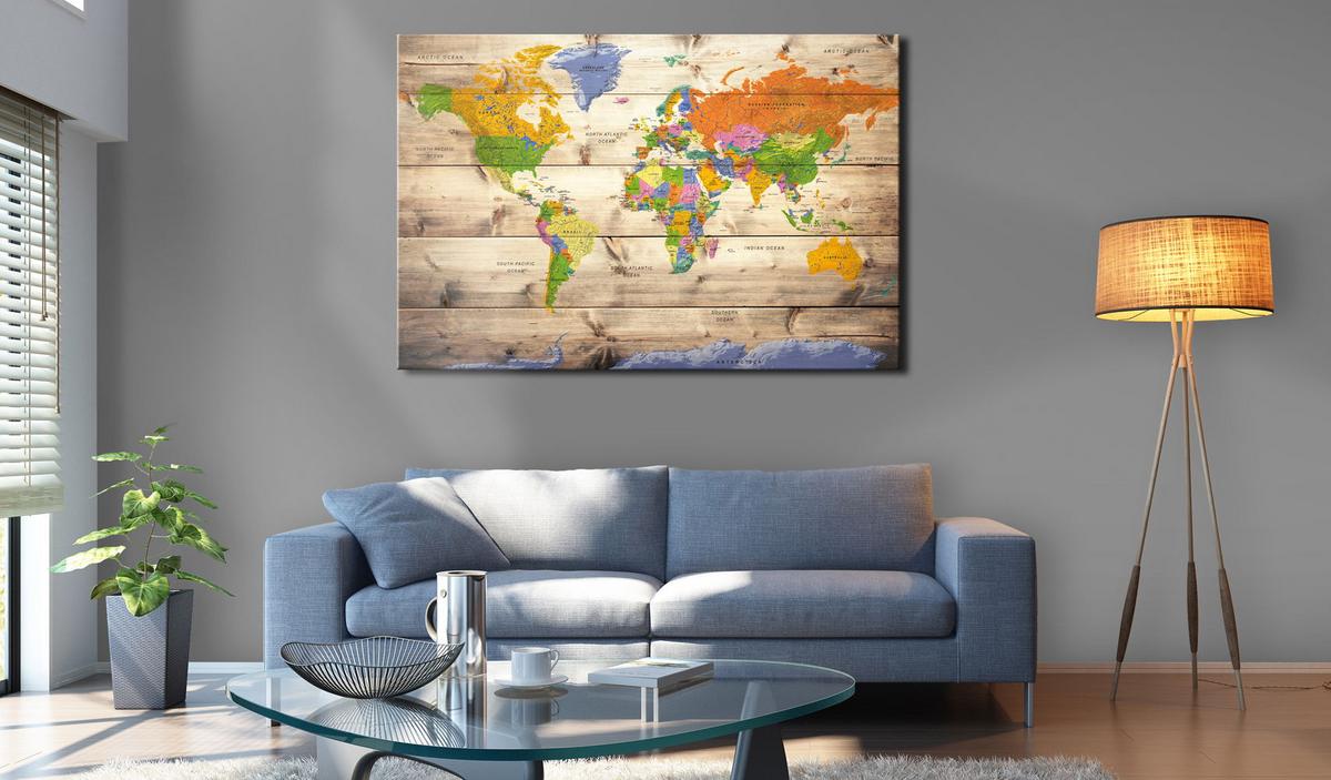 PINNWANDBILDER Bunt 120/80 cm - Multicolor, Naturmaterialien/Textil (120/80cm) - KUNSTLOFT